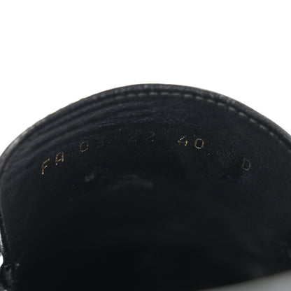 Christian Dior Brushed Calfskin Rubber Dior Code Cap Toe Lug Sole 35mm Loafers 40 Black 9 of 11