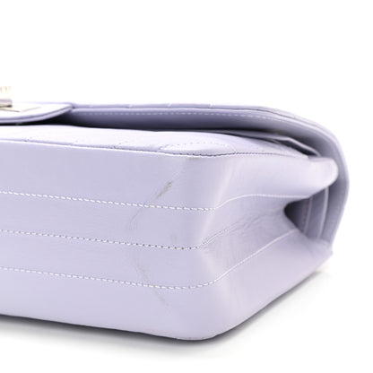Chanel Aged Calfskin Chevron Quilted 2.55 Reissue 225 Flap Light Purple 10 of 10