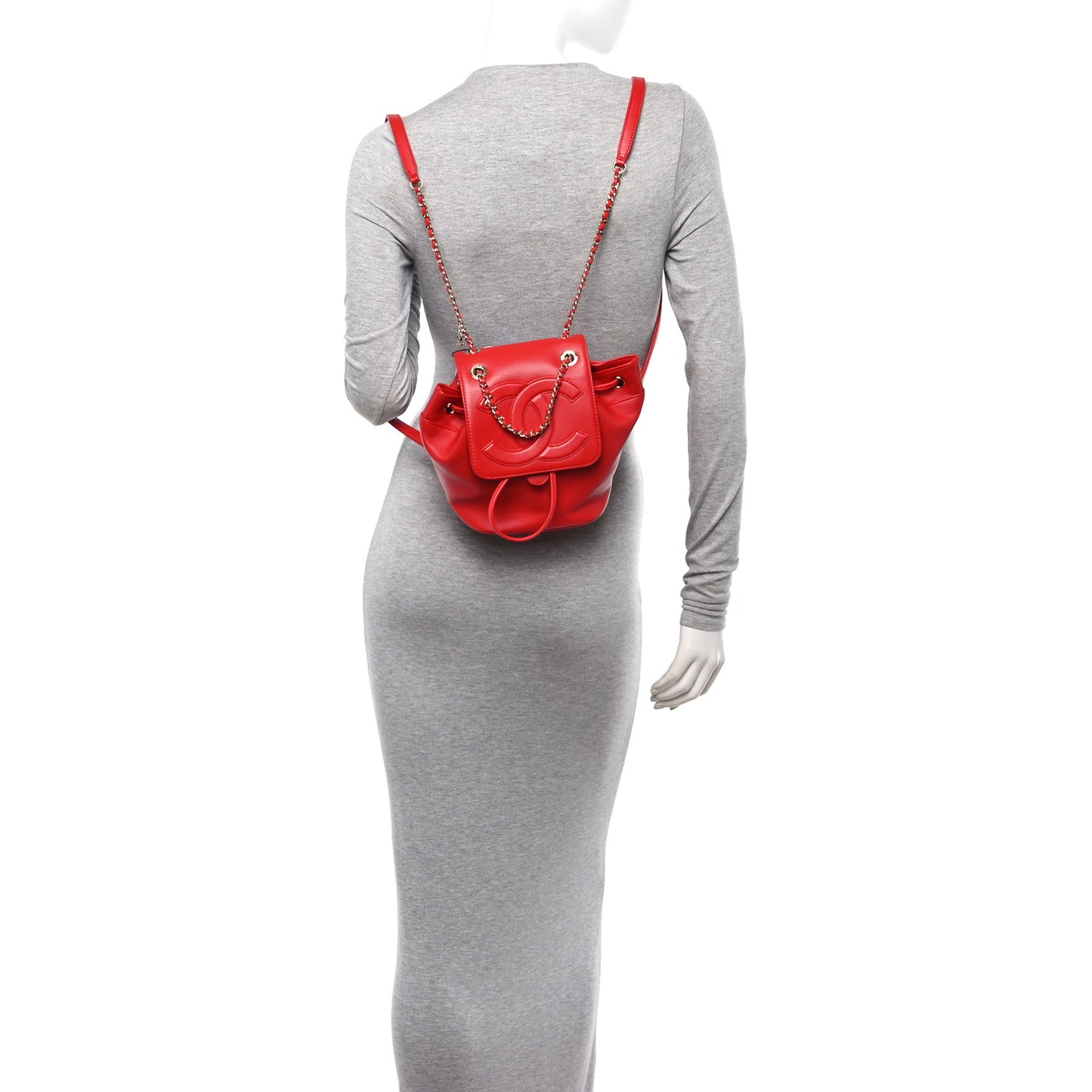 Lambskin CC Mania Backpack Red