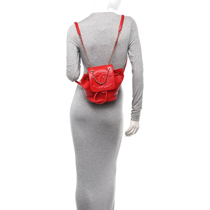 Chanel Lambskin CC Mania Backpack Red 2 of 10