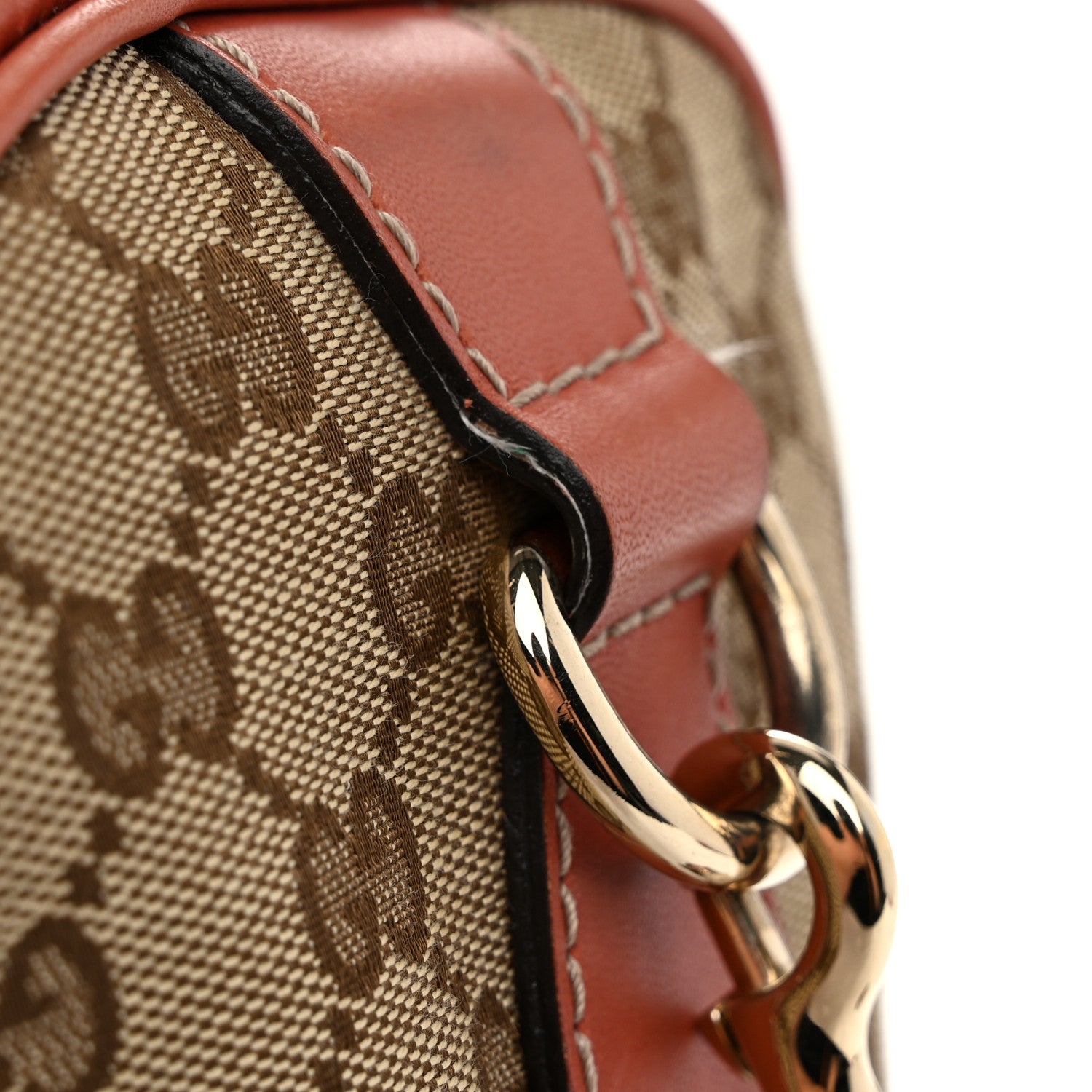 Gucci Monogram Vintage Web Medium Boston Pink 13 of 13