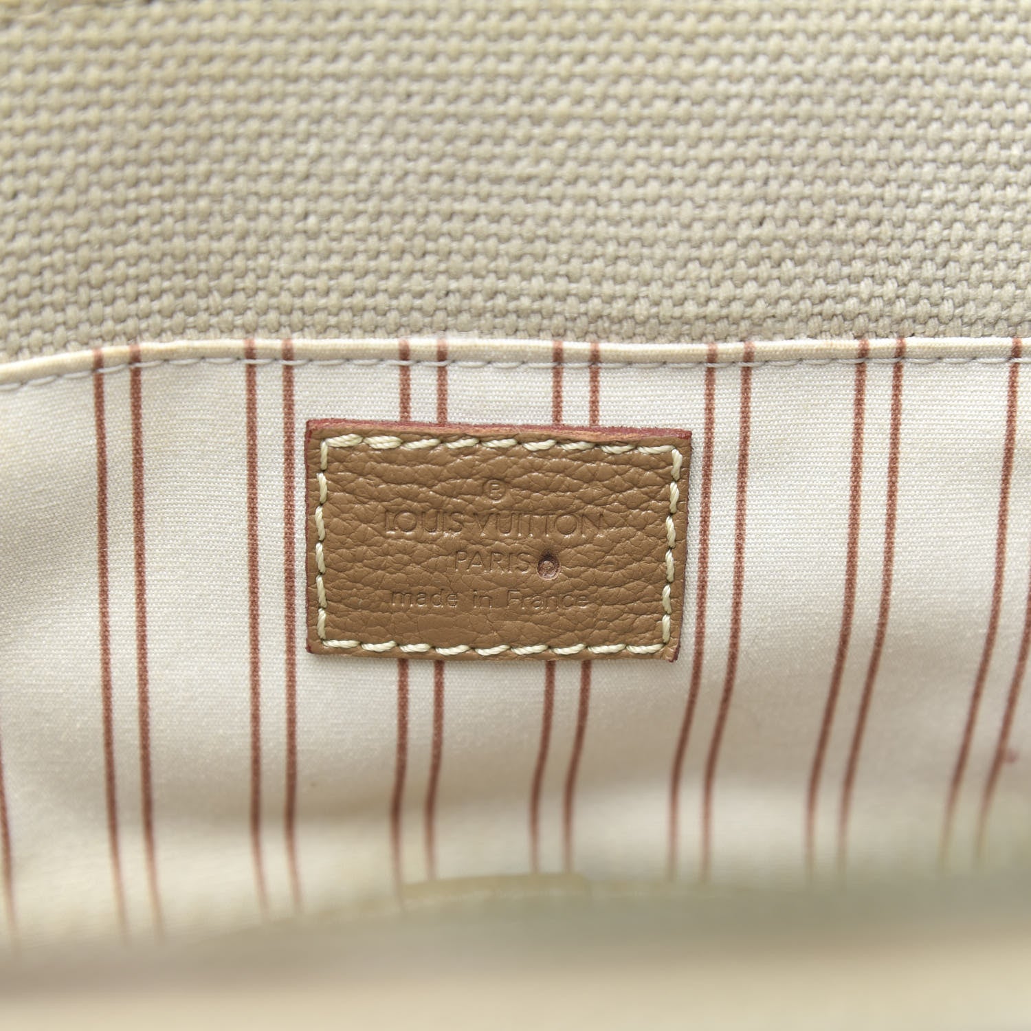 Louis Vuitton Toile Trianon Sac Neverfull Weekender 30 Beige 7 of 12