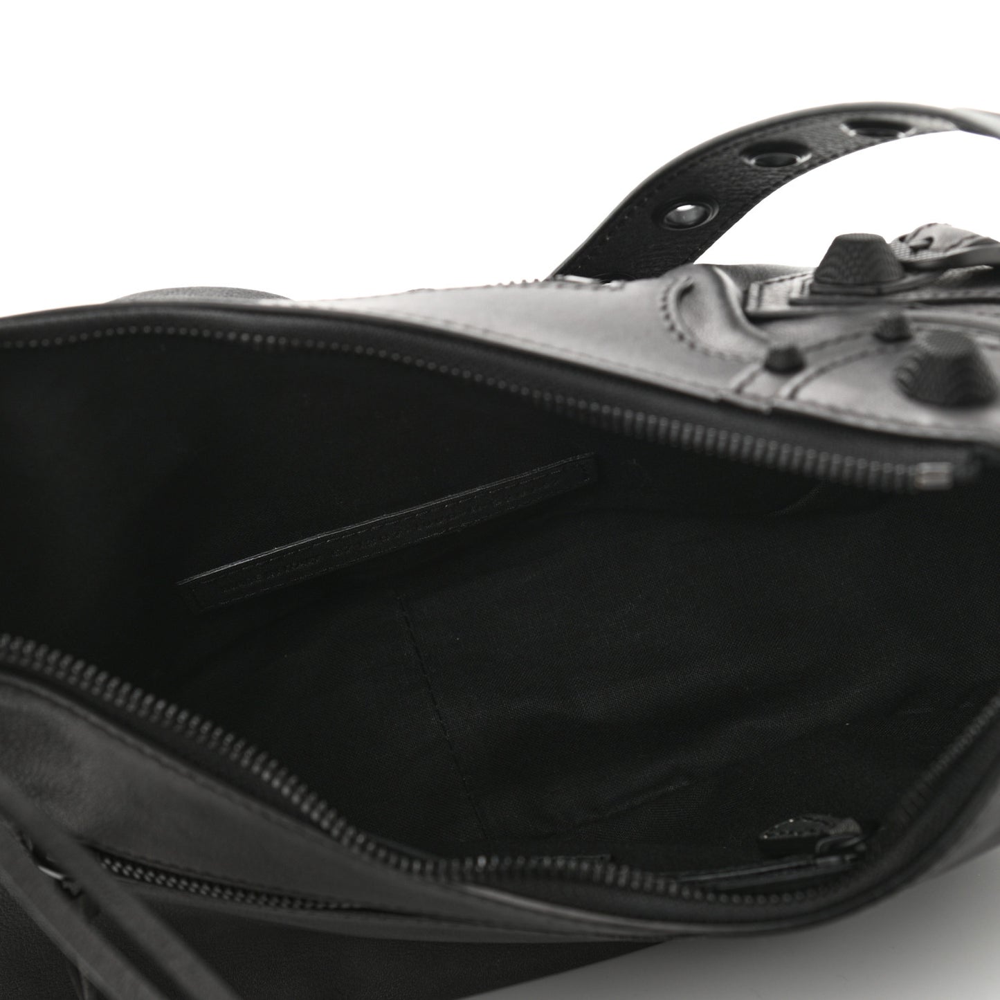 Used Calfskin Small Le Cagole Shoulder Bag Black