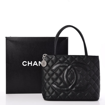 Chanel Caviar Medallion Tote Black 8 of 8