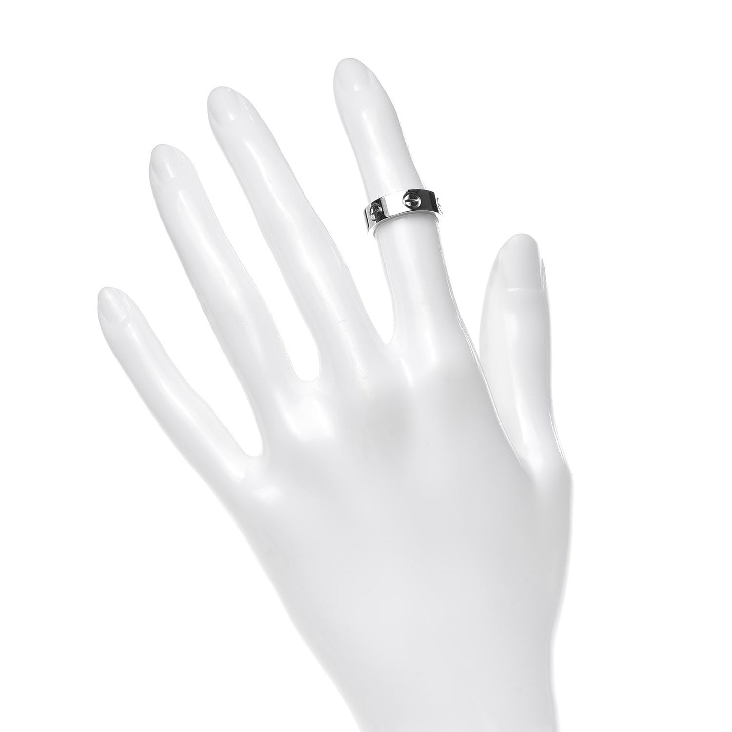 18K White Gold 5.5mm LOVE Ring 47 4