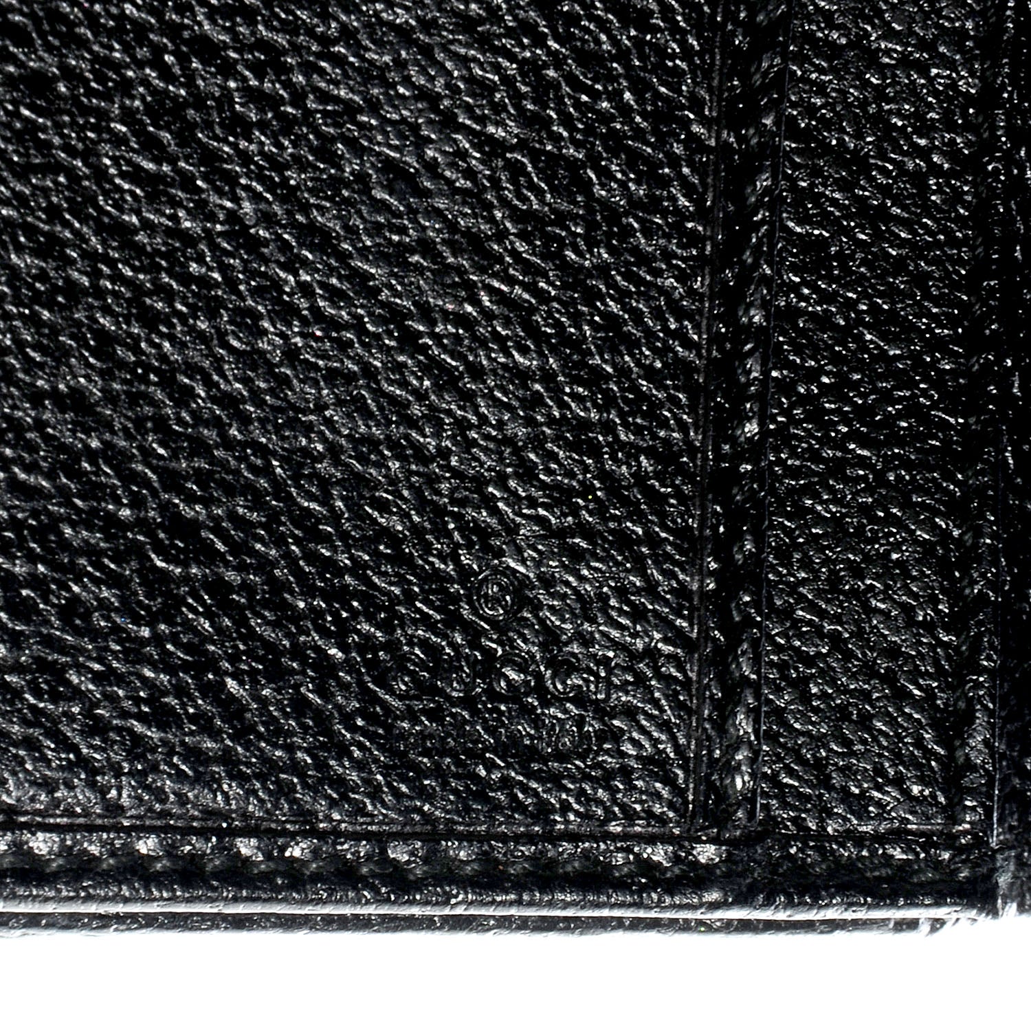 Gucci Monogram Calfskin Ladies Web Long Wallet Black 6 of 7