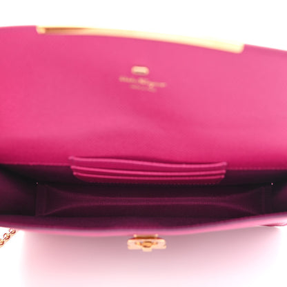 Salvatore Ferragamo Hammered Calfskin Gancini Mini Bag Pink 5 of 11
