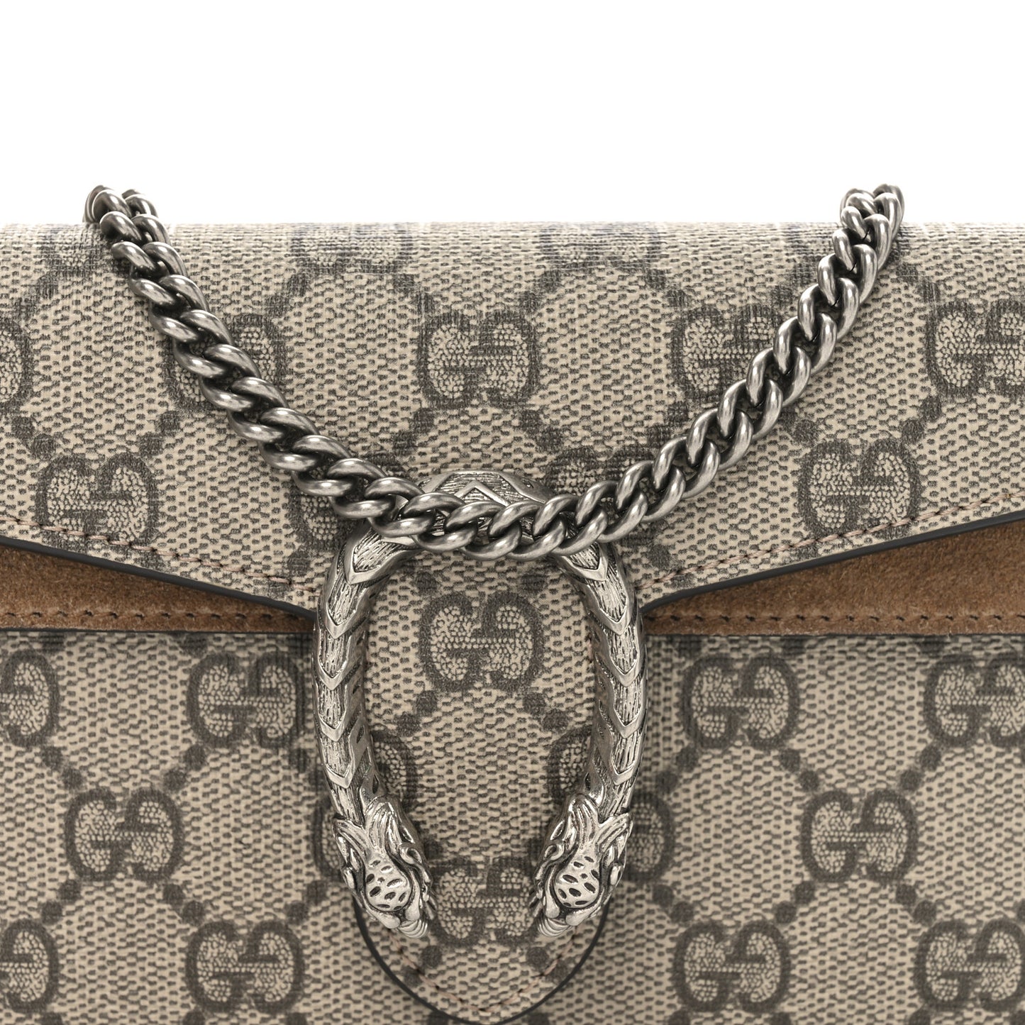 GG Supreme Monogram Super Mini Dionysus Shoulder Bag Taupe