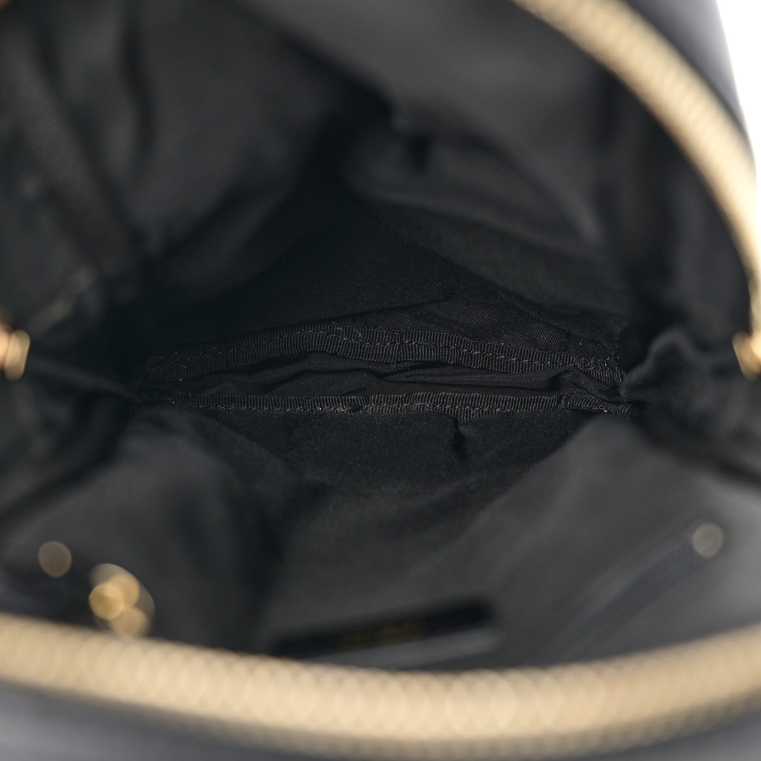 Fendi Nylon Vitello Liberty Metal Monster Eyes Sling Bag Black 5 of 10