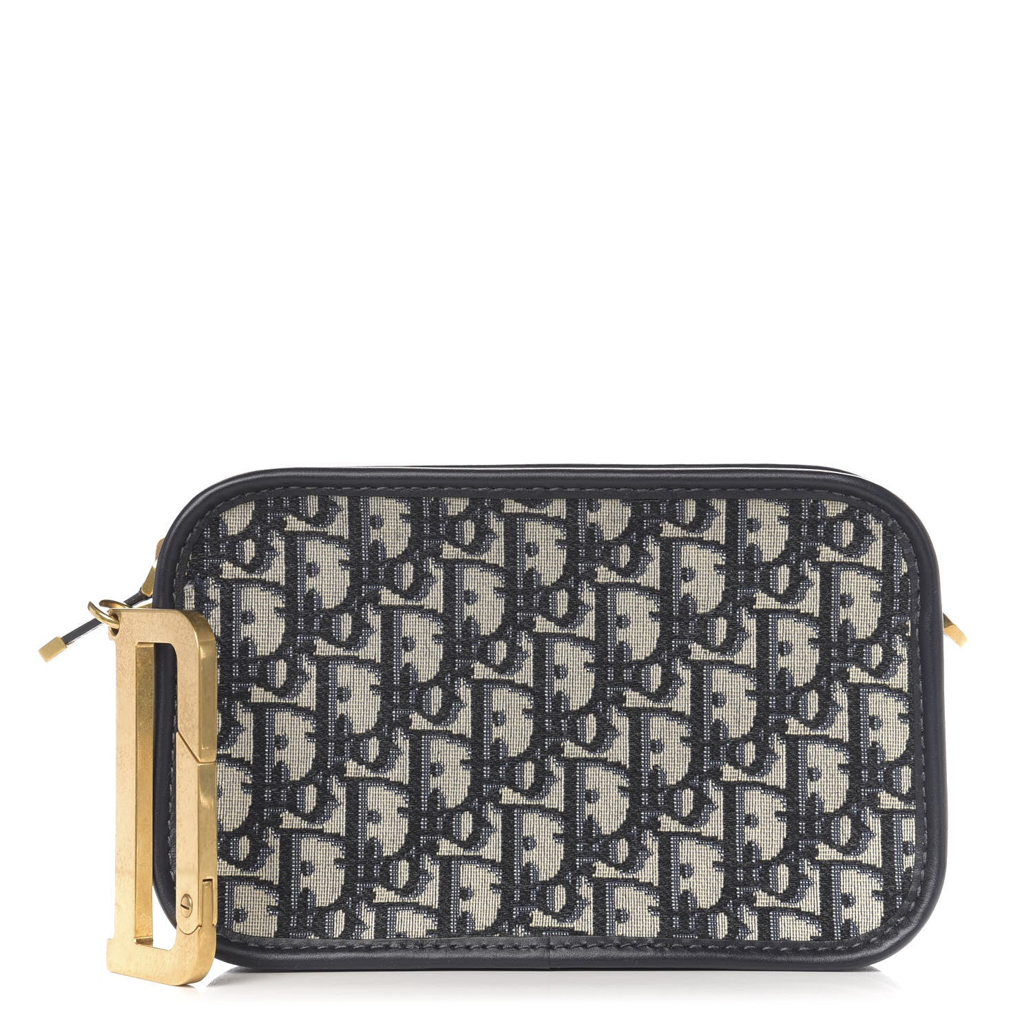 Christian Dior Oblique Diorquake Clutch Blue 1 of 7