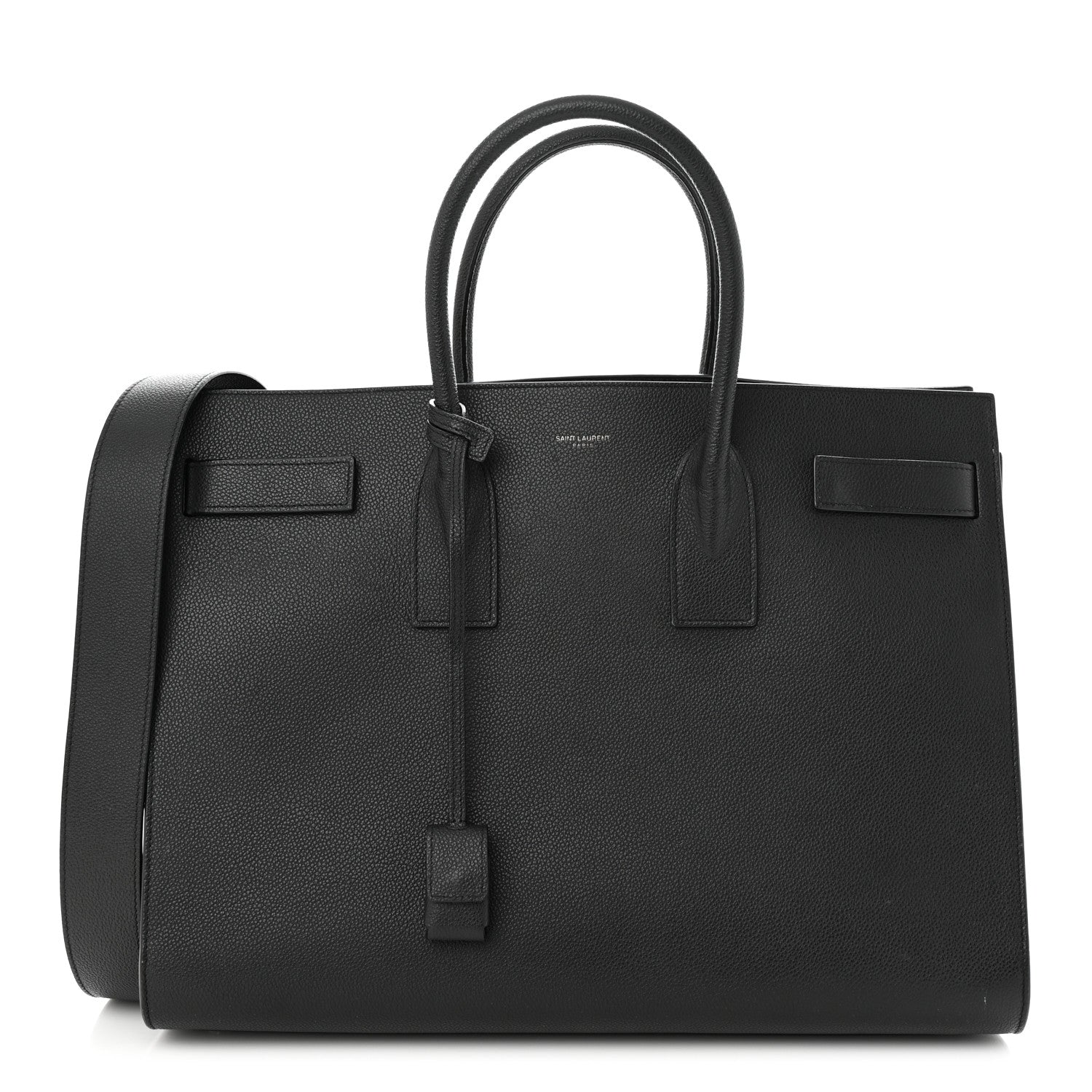 Saint Laurent Grained Calfskin Large Sac De Jour Carryall Black 1 of 10