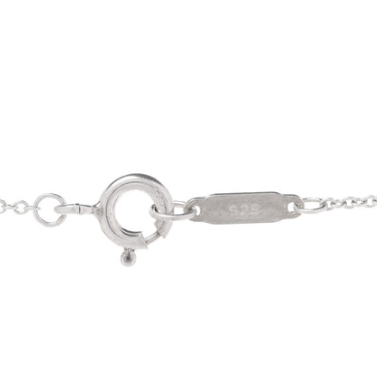 Tiffany Sterling Silver Letter R Disc Pendant Necklace 7 of 7