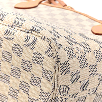 Louis Vuitton Damier Azur Neo Neverfull MM Rose Ballerine 20 of 20