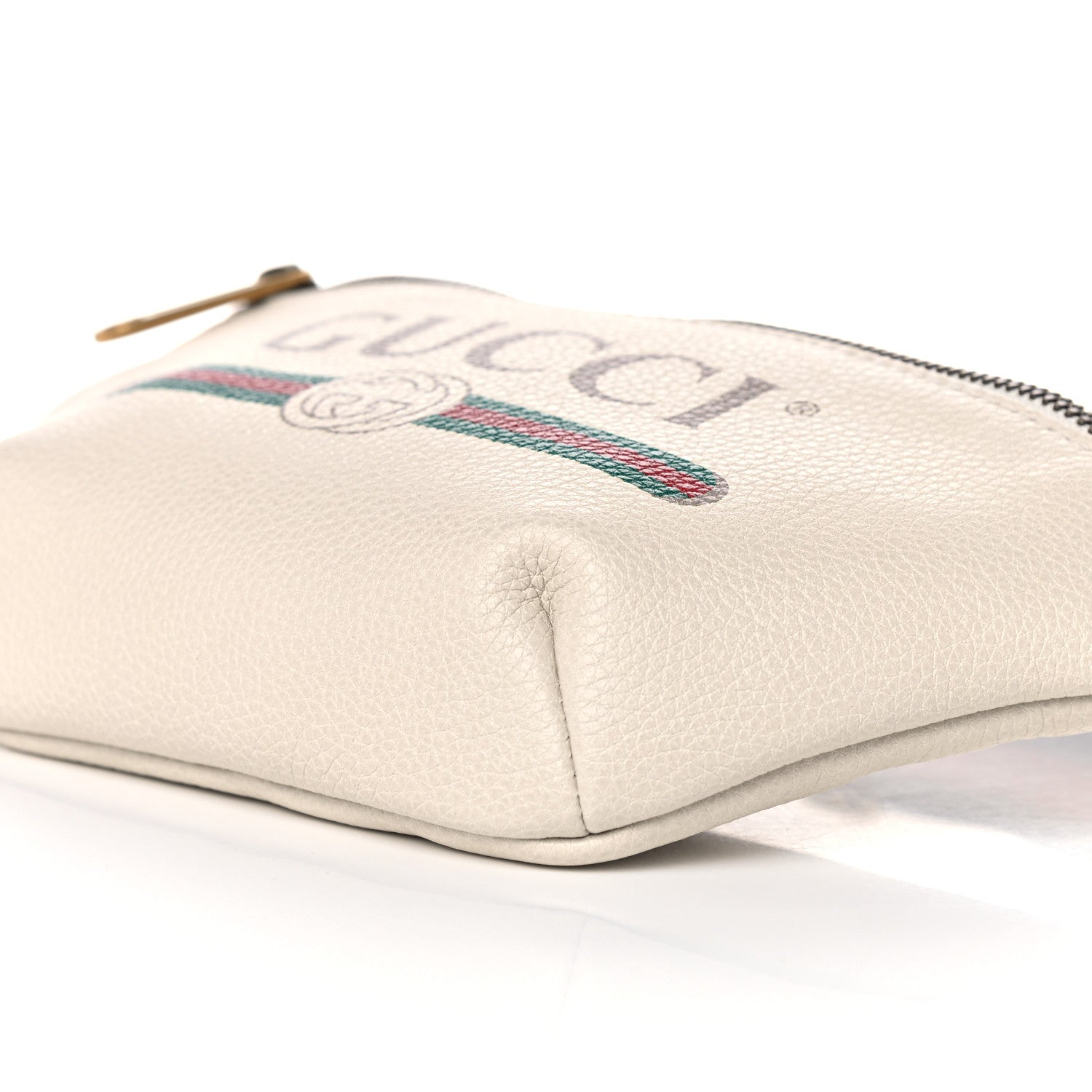 Gucci Grained Calfskin Small Logo Belt Bag White 8 of 8