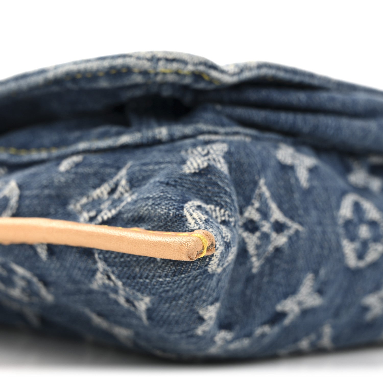 Louis Vuitton Monogram Denim Sac Plat Blue 9 of 13