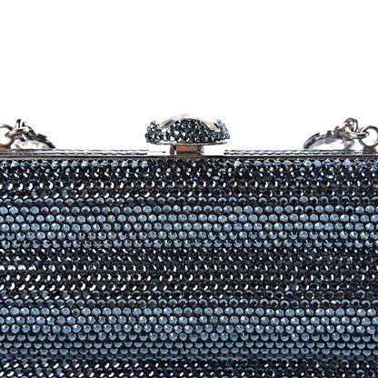 Judith Leiber Swarovski Crystal Clutch Dark Blue 9 of 12