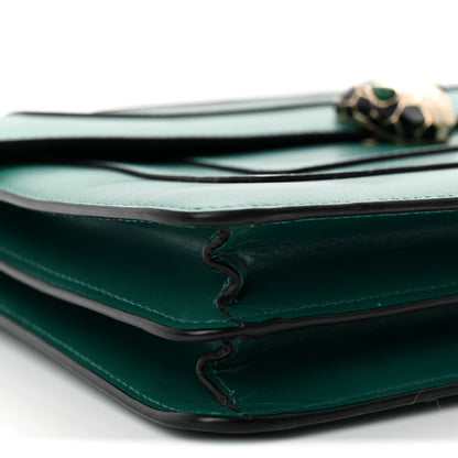 Bulgari Calfskin Serpenti Forever Snake Strap Crossbody Bag Emerald Green 8 of 10