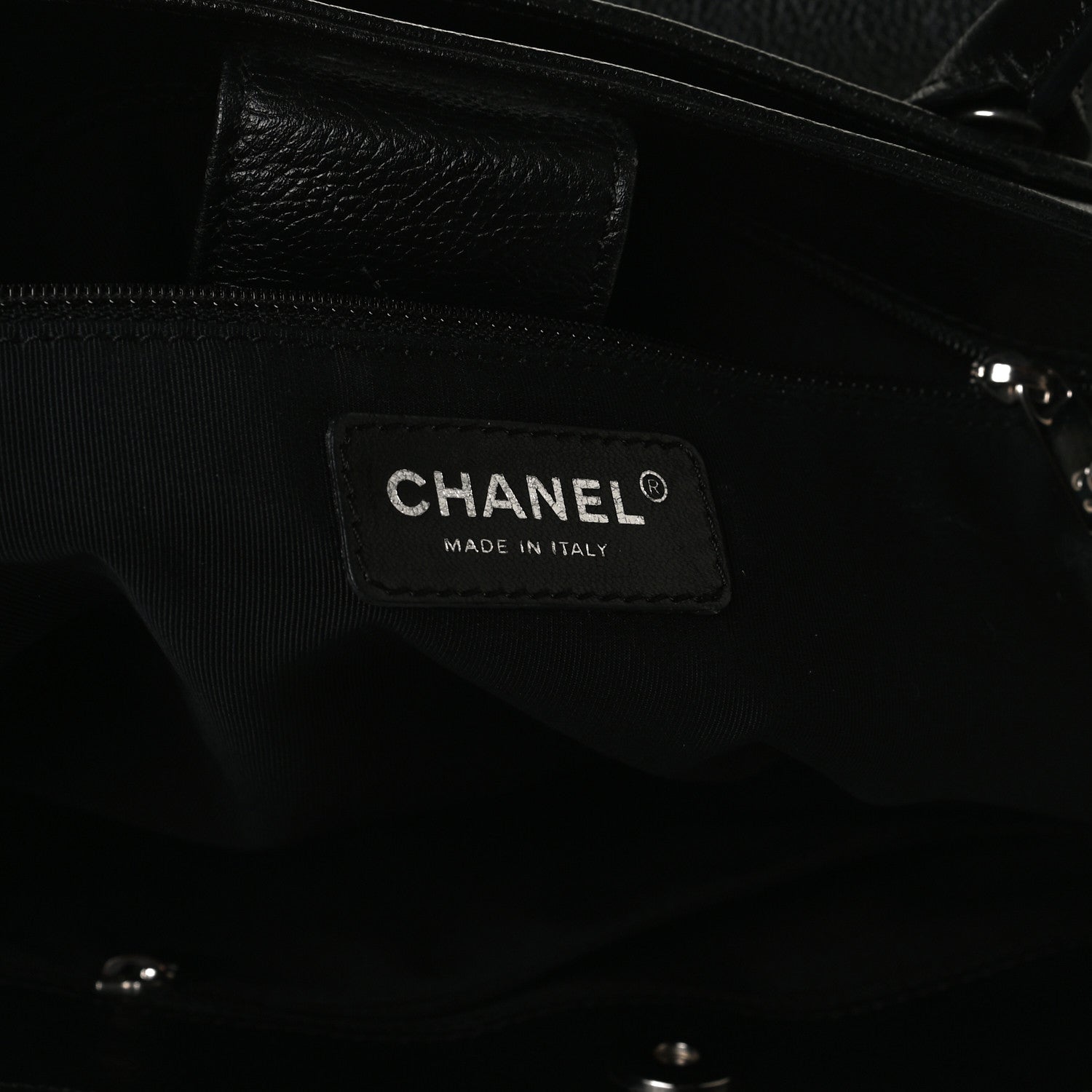 Chanel Calfskin Cerf Executive Shopper Tote Black 5 of 17