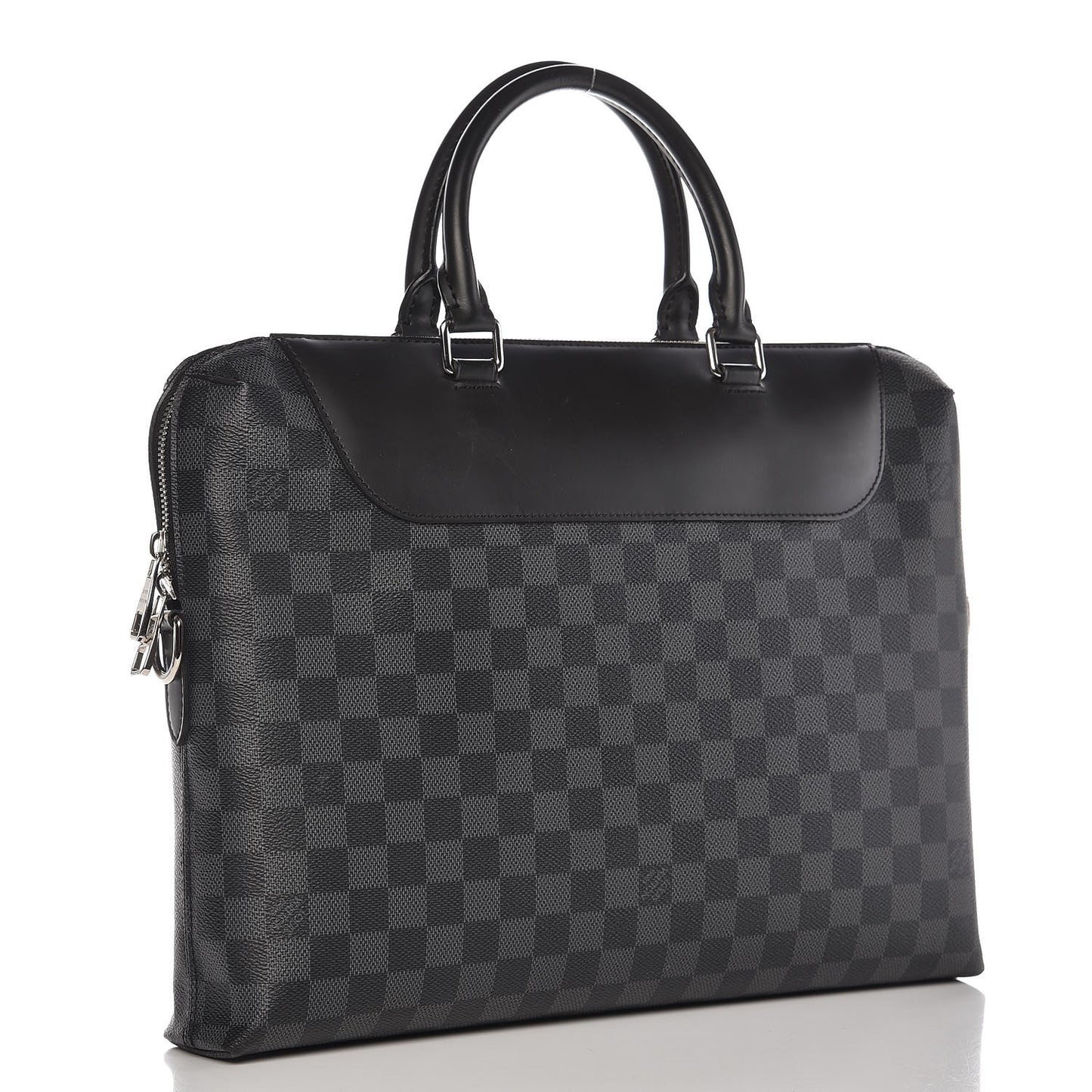 Damier Graphite Porte-Documents Jour