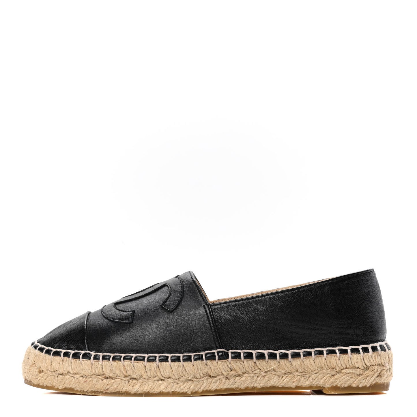 Lambskin CC Espadrilles 36 Black