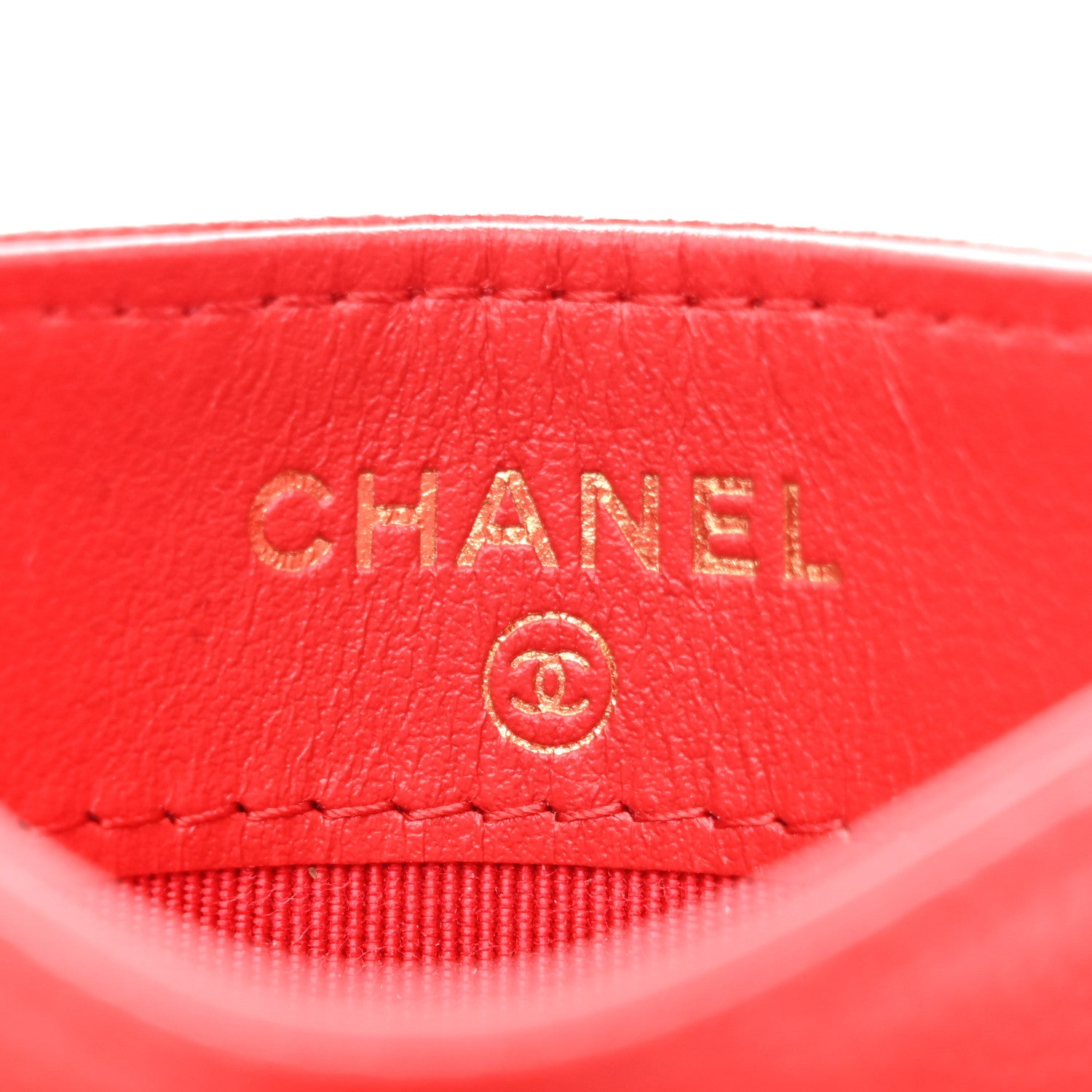 Chanel Caviar Quilted Card Holder Red 6 of 9