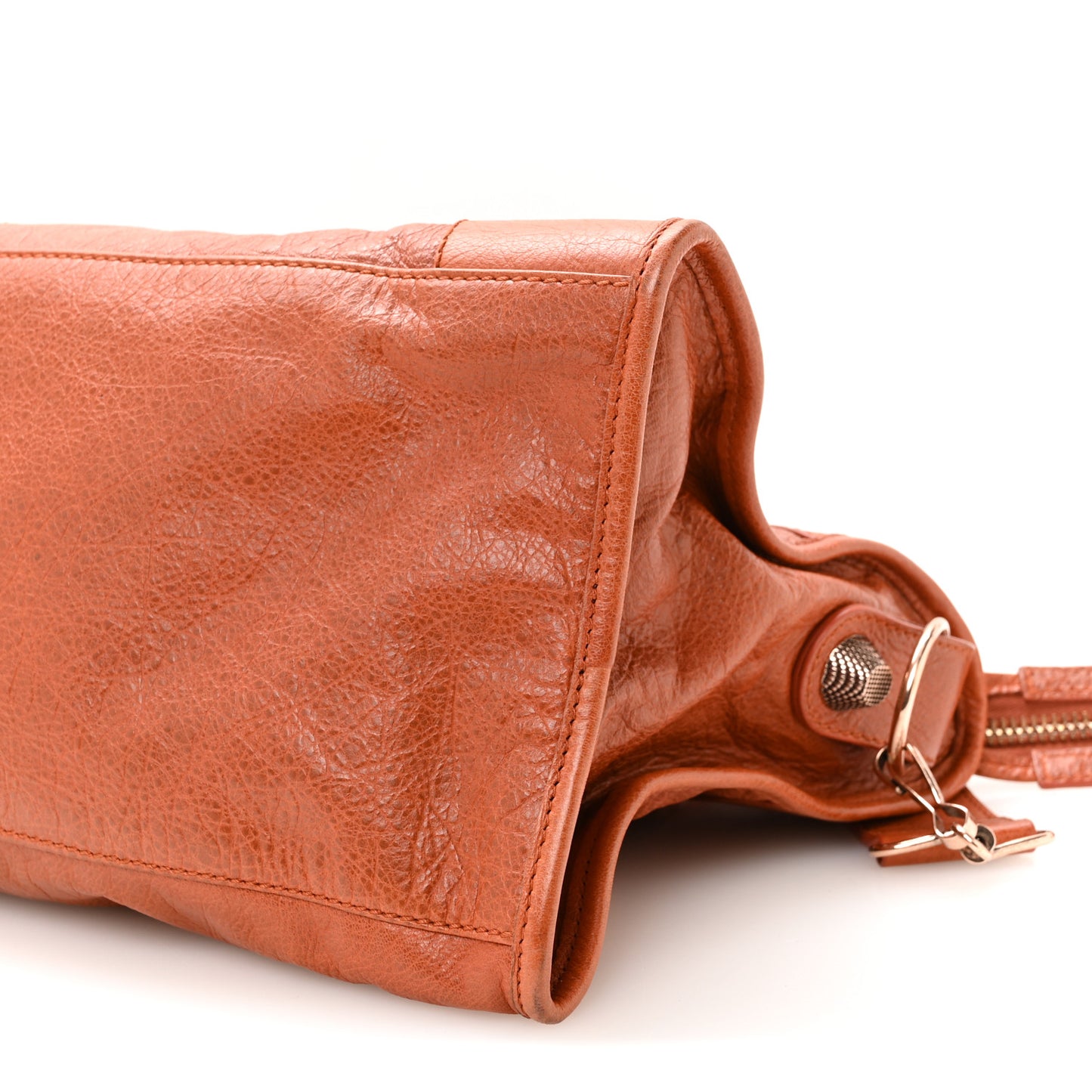 Agneau Giant 21 Rose Gold Hardware Part Time Orange Brulee