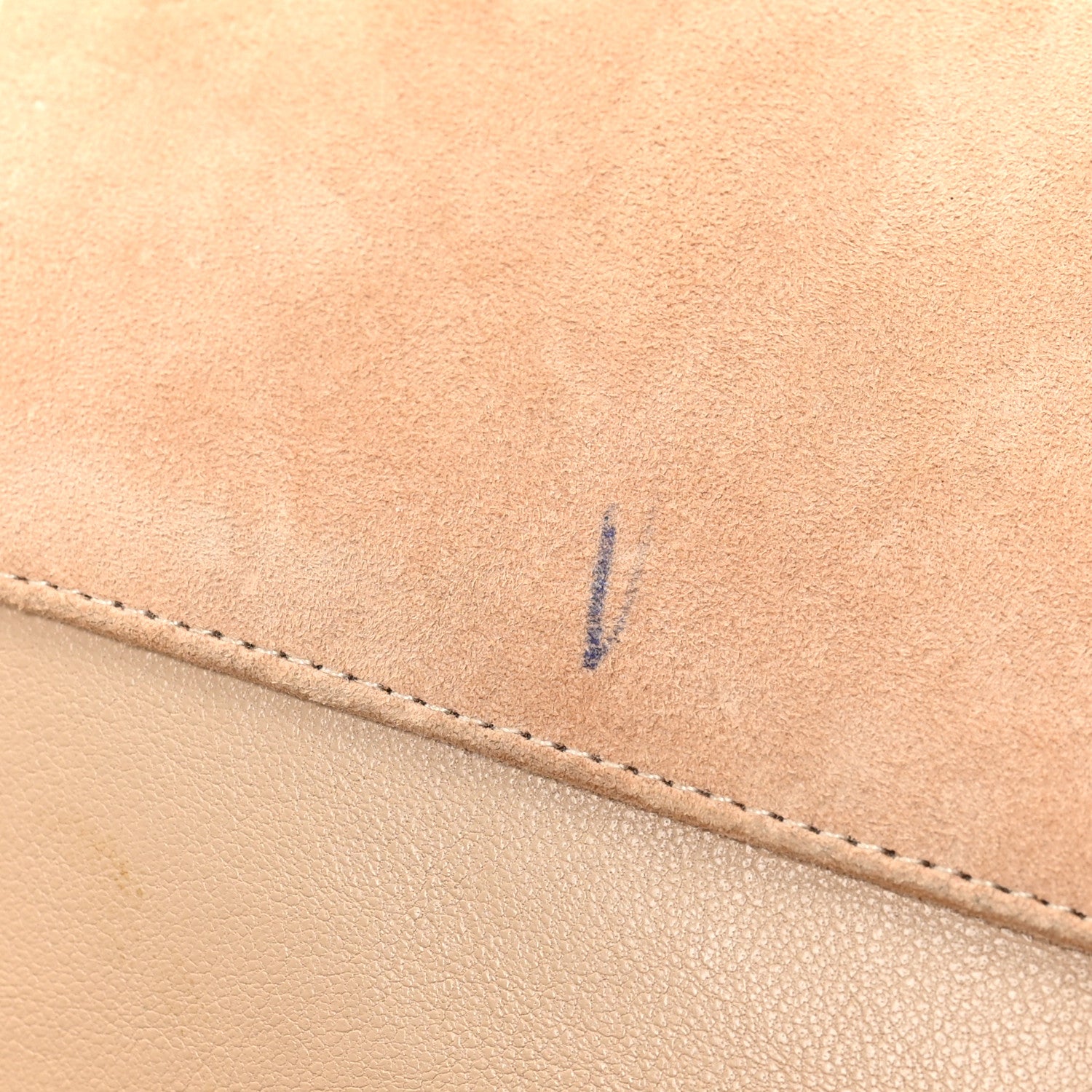 Chanel Suede Quilted CC Timeless Shopping Tote Beige 8 of 12