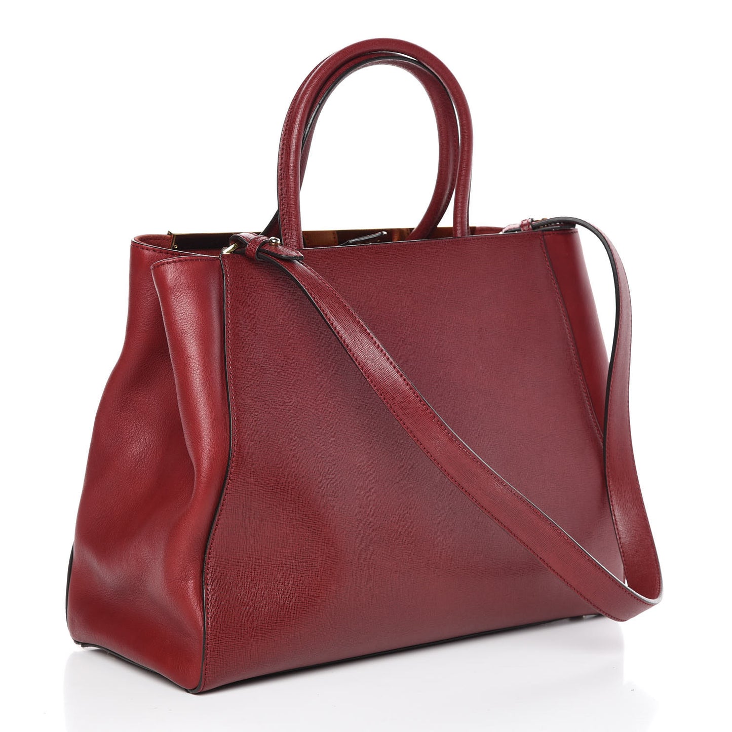 Vitello Elite Regular 2Jours Tote Rosso Scuro Ciliegia