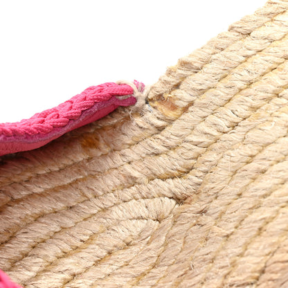 Gucci Cotton Crochet Pearly GG Ankle Wrap Platform Espadrille Wedges 36 Cyclamen Rose 11 of 12