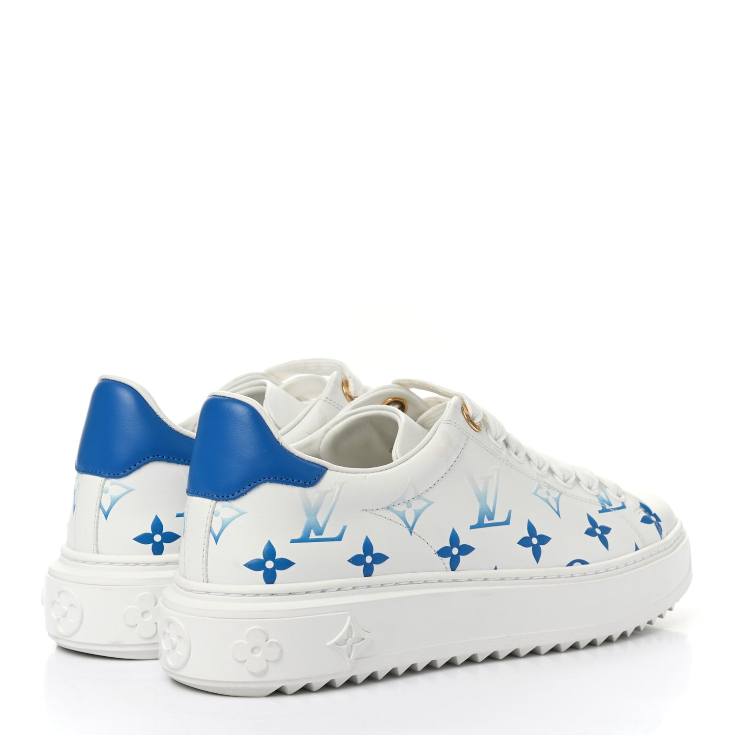 Monogram Time Out Sneakers 37 Blue