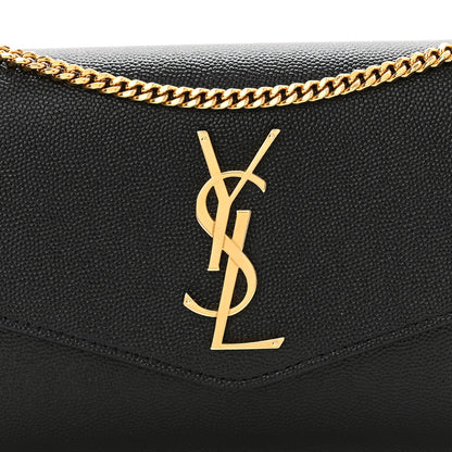 Saint Laurent Grain De Poudre Uptown Chain Wallet Black 8 of 11