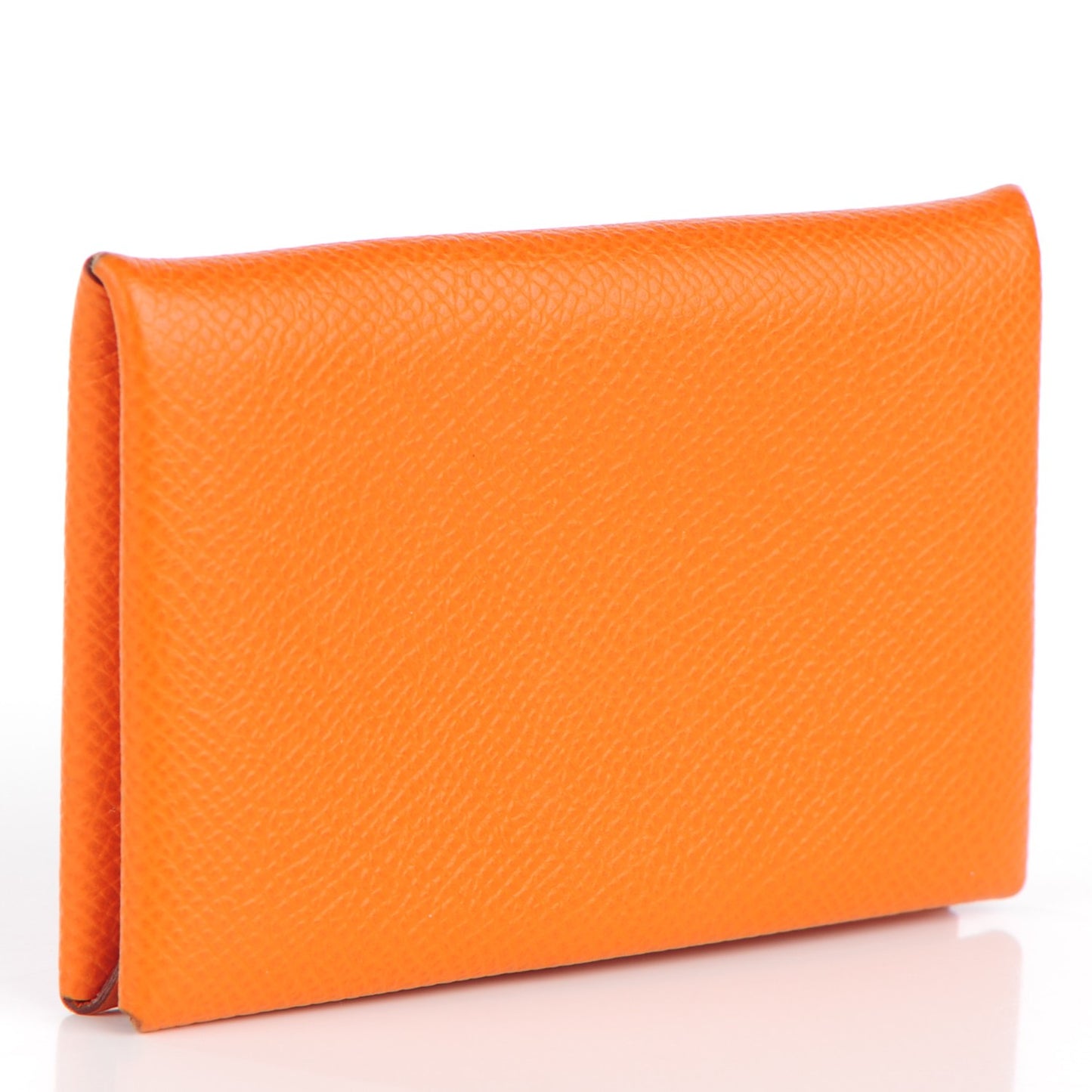 Epsom Calvi Card Case Orange