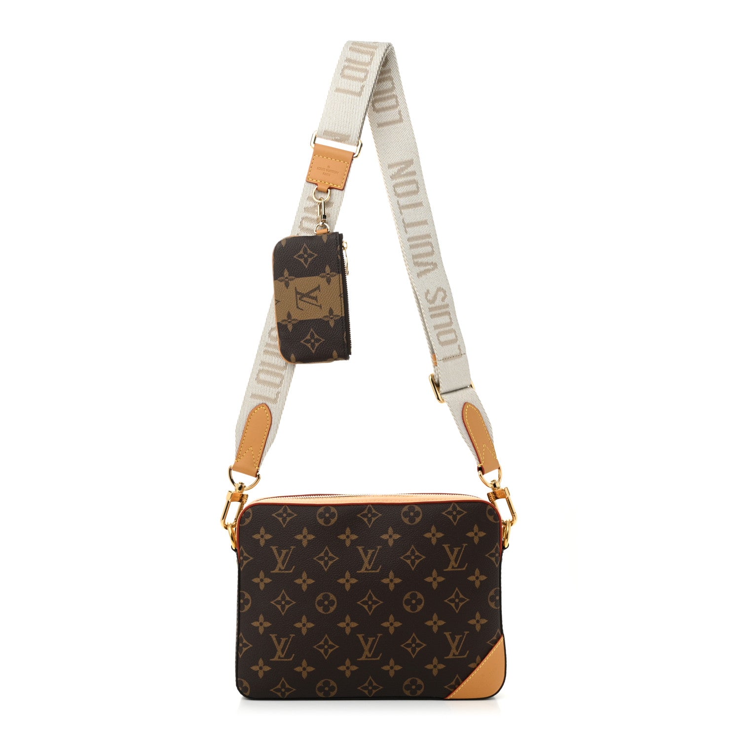 Louis Vuitton X NIGO Reverse Monogram Stripes Trio Messenger 1 of 10