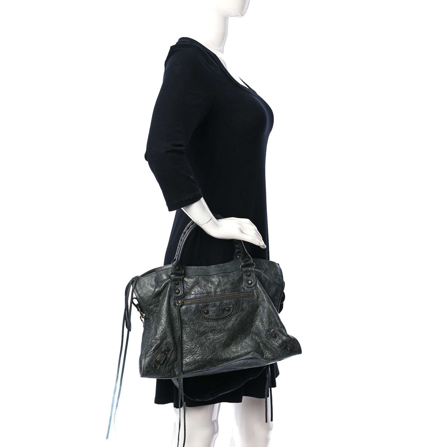 Balenciaga Agneau Classic Hardware City Anthracite 2 of 12