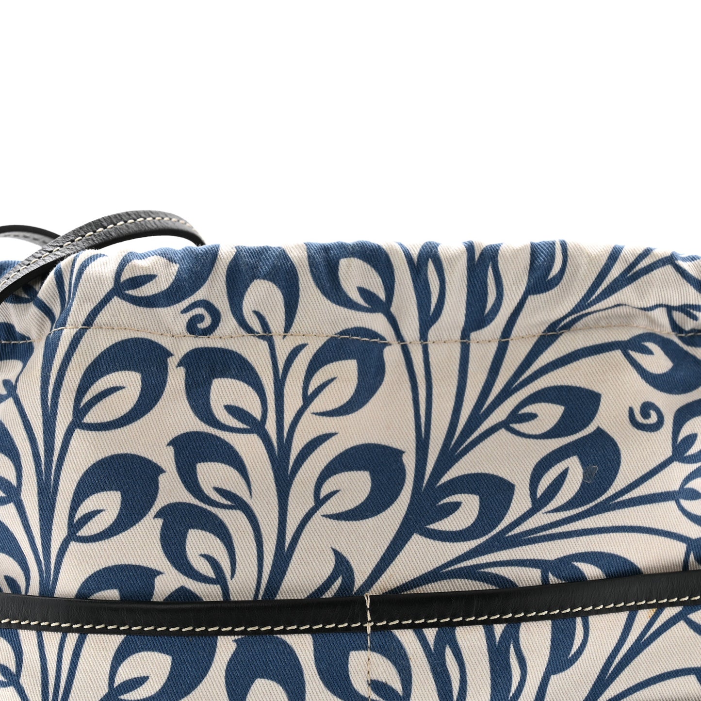 Canvas Tile Print Paula's Ibiza Small Pouch White Blue Black