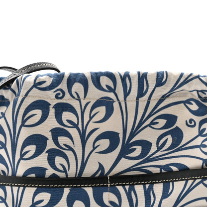 Loewe Canvas Tile Print Paula's Ibiza Small Pouch White Blue Black 8 of 11