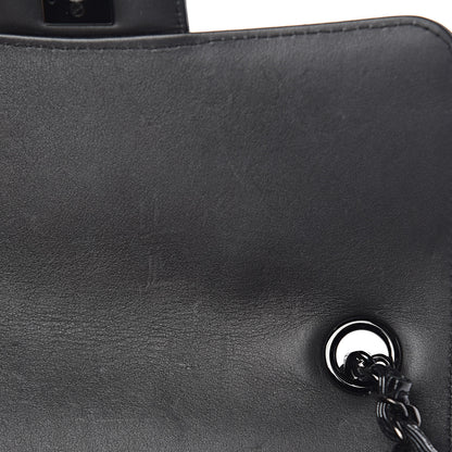 Chanel Patent Metallic Crumpled Calfskin Chevron Quilted Mini Rectangular Flap So Black 6 of 14