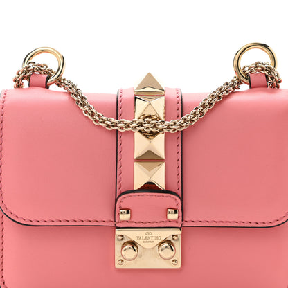 Valentino Garavani Vitello Mini Glam Lock Rockstud Flap Paradise Rose 7 of 9