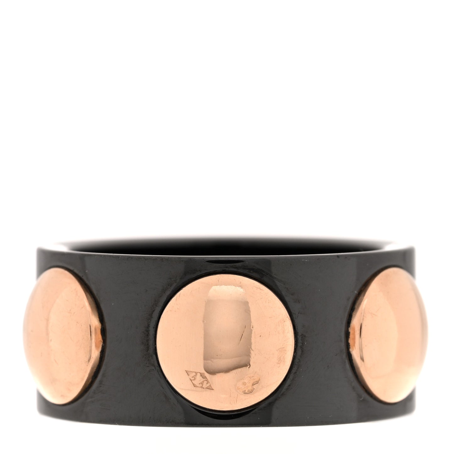 18K Pink Gold Ceramic Grandberg Ring 57 8