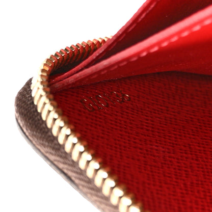 Louis Vuitton Damier Ebene Clemence Wallet Cherry 7 of 8