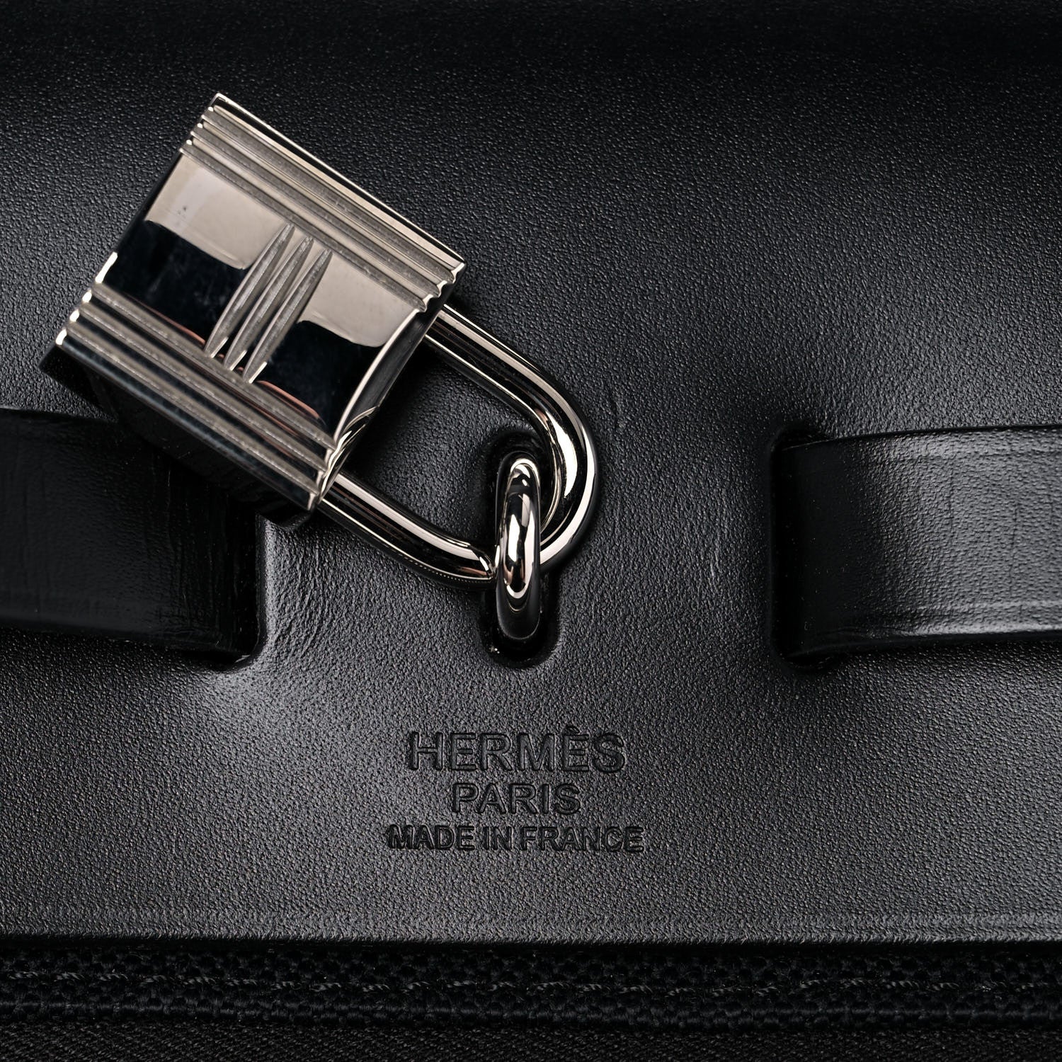 Hermes Military Toile Vache Hunter Herbag Zip PM 31 Black 6 of 10