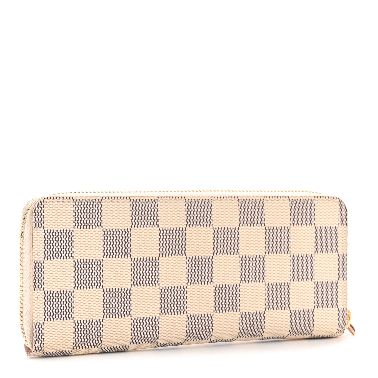 Louis Vuitton Damier Azur Clemence Wallet Rose Ballerine 3 of 8