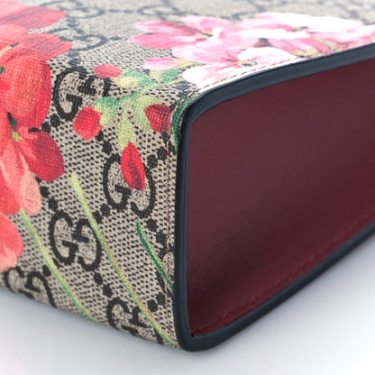 Gucci GG Supreme Monogram Blooms Large Cosmetic Case Beige Multicolor Dry Rose 9 of 9