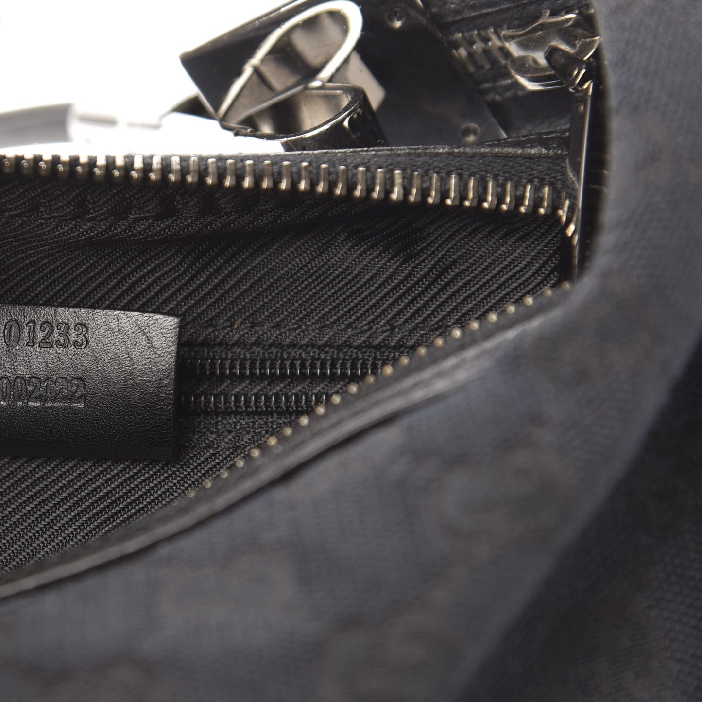 Monogram GG Small Clasp Hobo Black