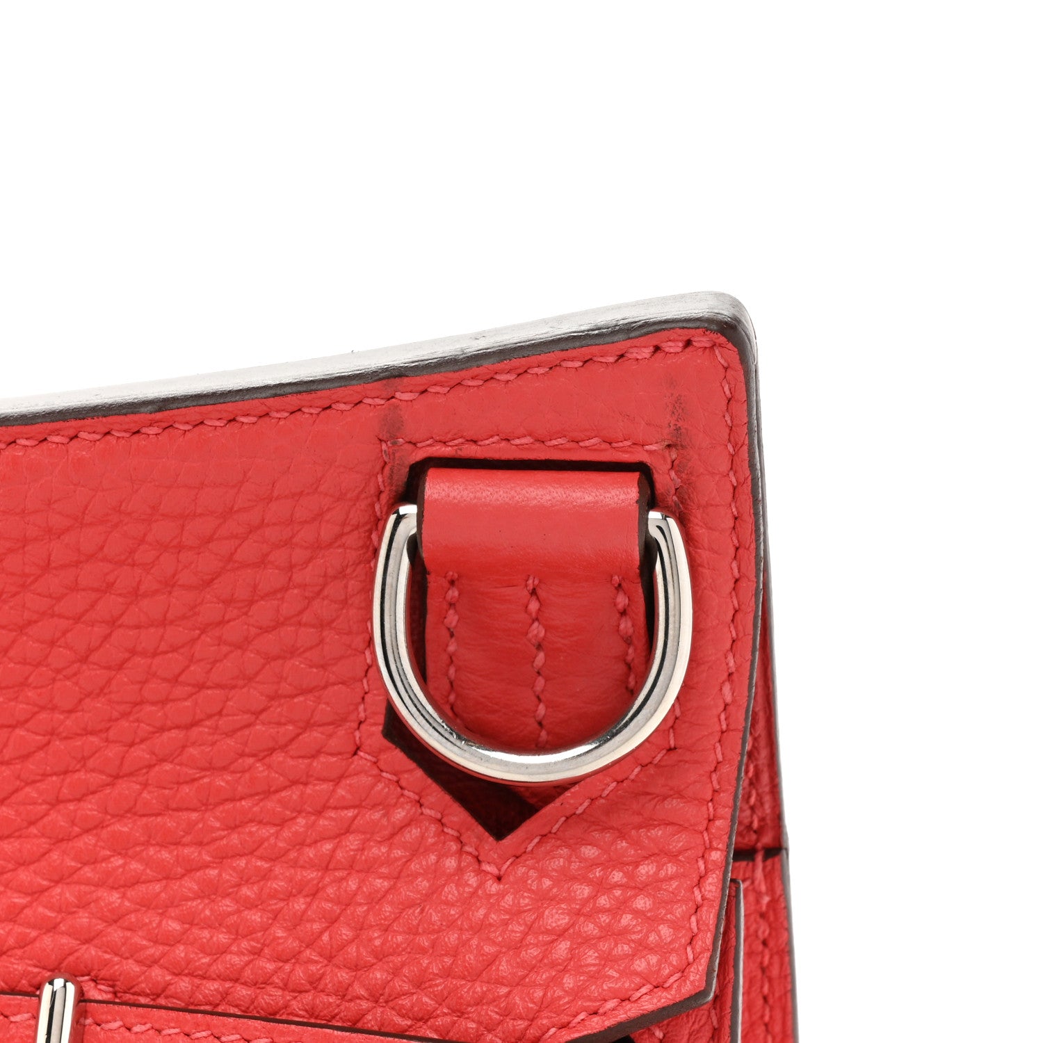 Hermes Taurillon Clemence Jypsiere 28 Rouge Pivoine 16 of 16
