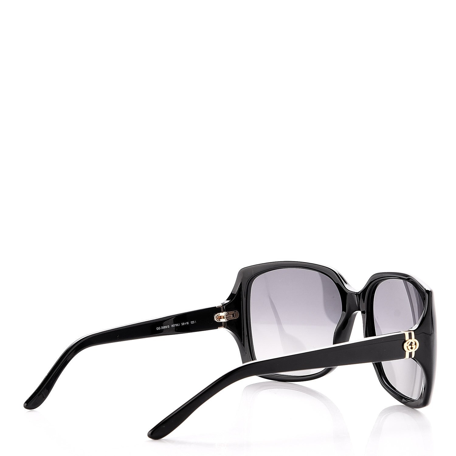 Gucci Acetate Square Frame GG 3589/S Sunglasses Black 4 of 8
