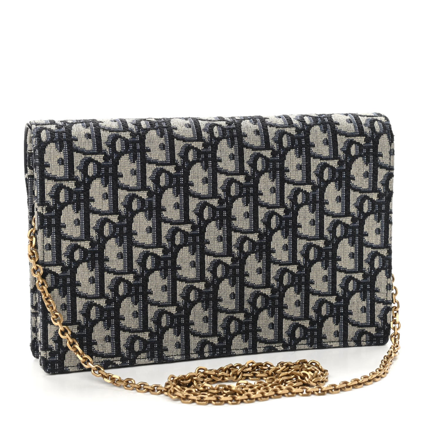 Oblique Saddle Chain Pouch Blue