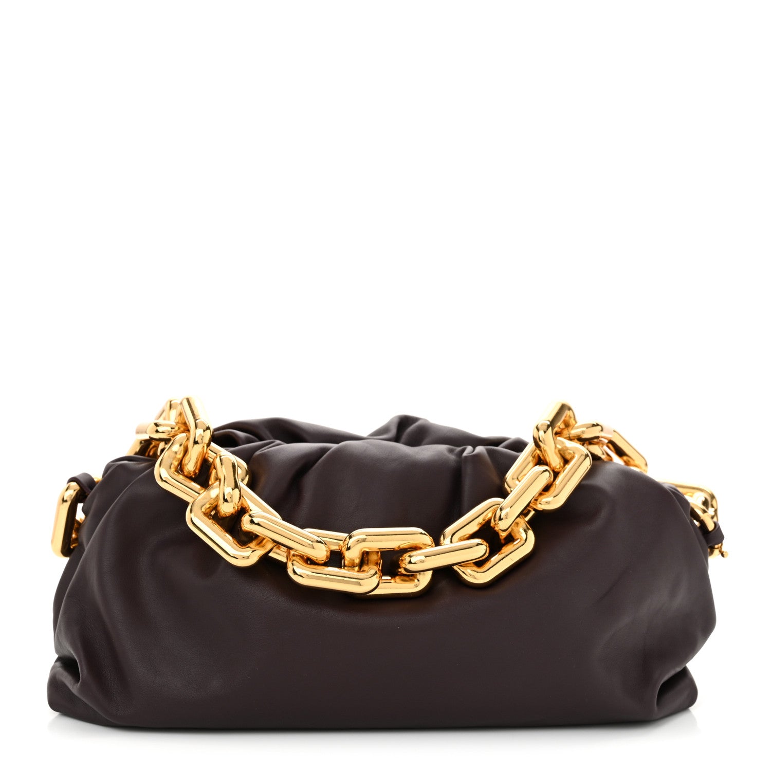 Bottega Veneta Calfskin The Pouch Chain Grape 1 of 10