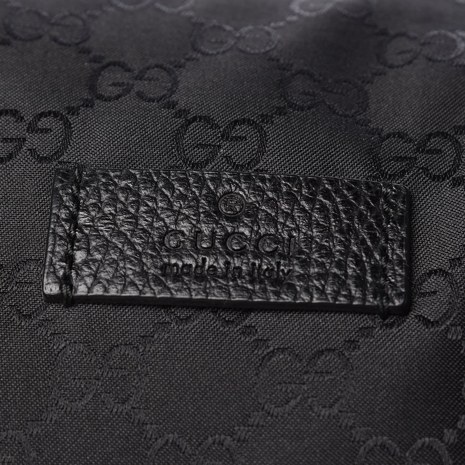 Gucci Nylon Monogram XL Duffle Bag Black 8 of 12