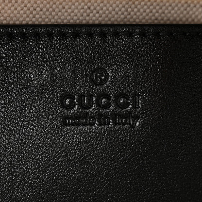 Gucci Sakai Be Green Calfskin Diagonal Stitched Blondie Top Handle Bag Black 6 of 11